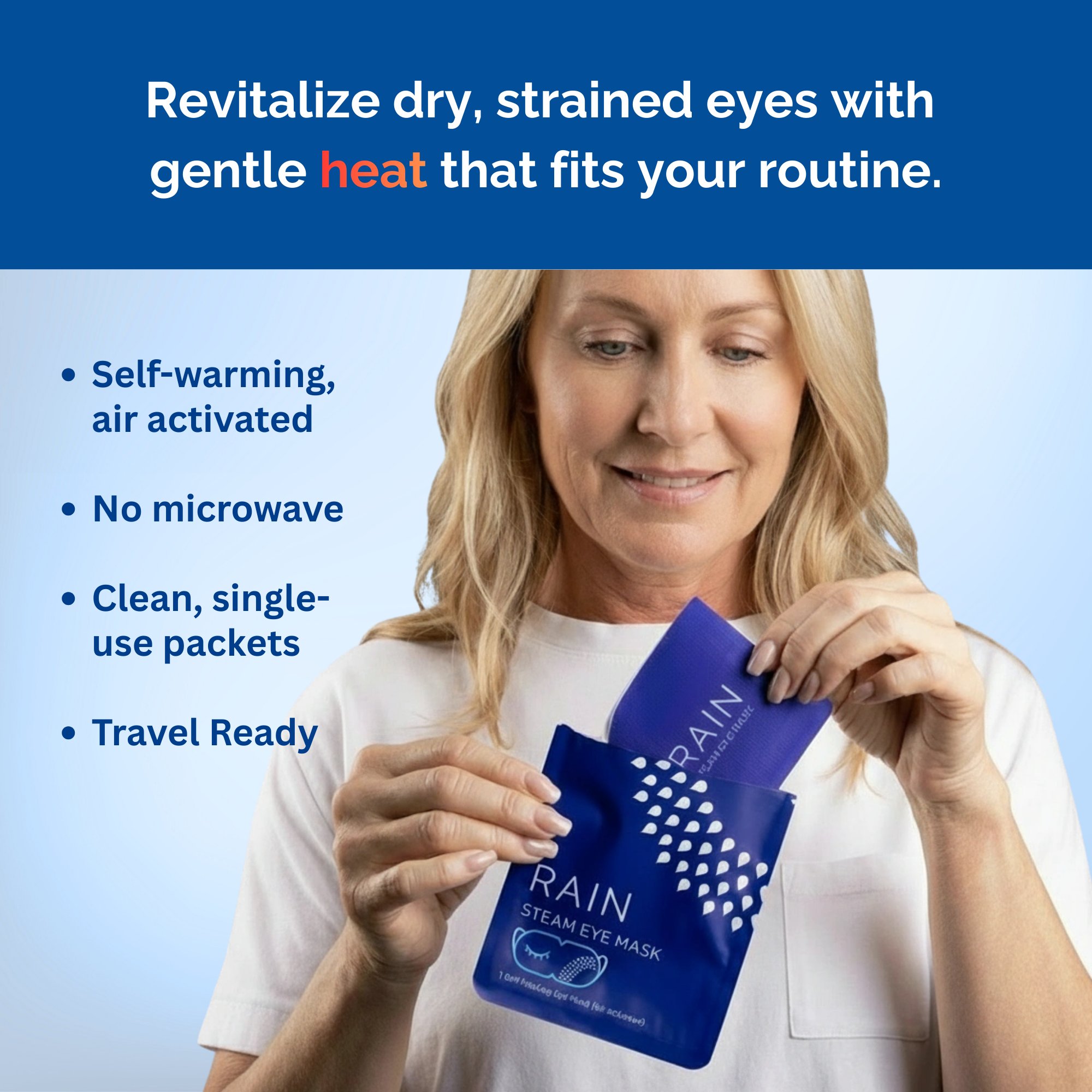 Rain Self-Heating Eye Masks - Buy 1 Get 1 FREE