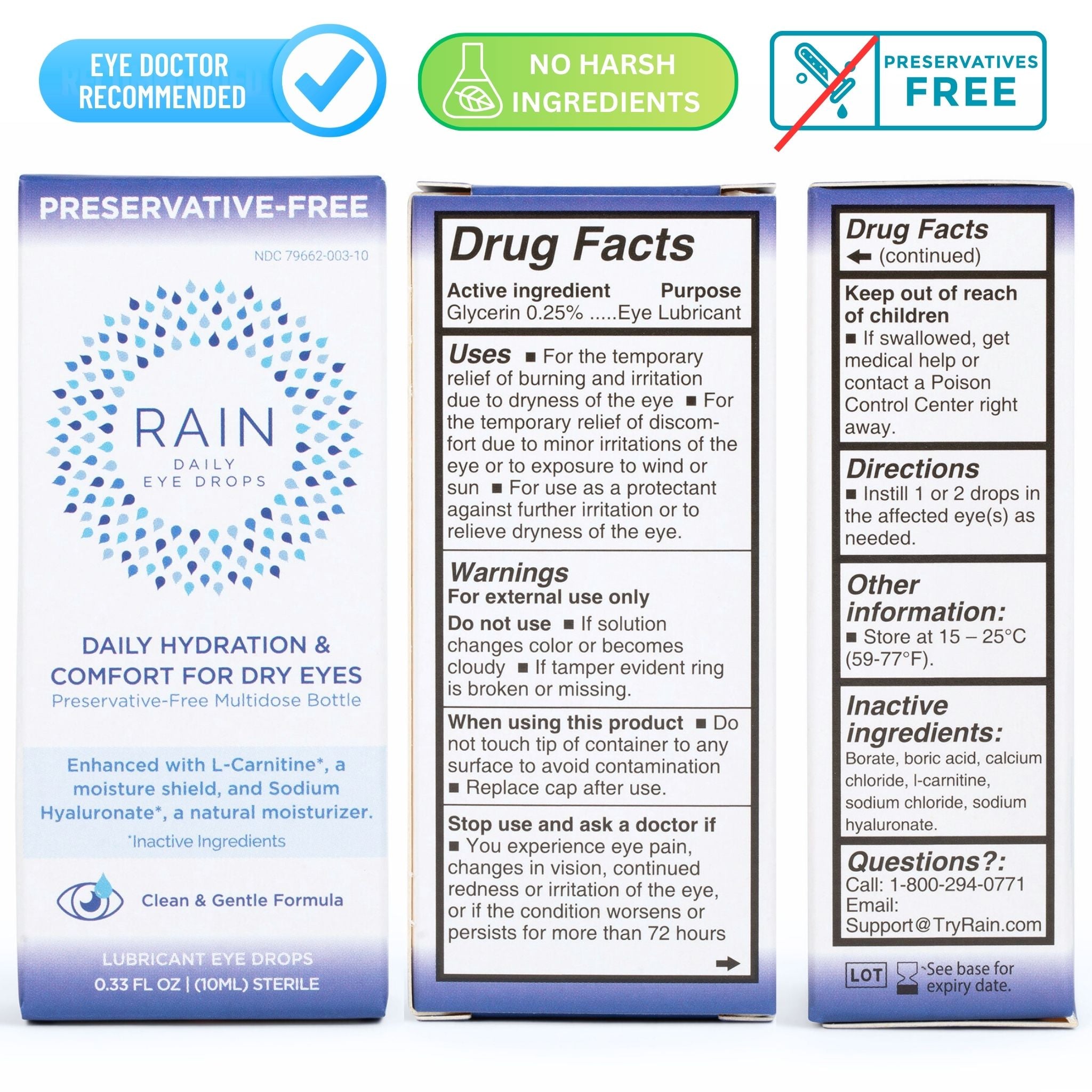 RAIN 2 Pack + 1 FREE Bottle