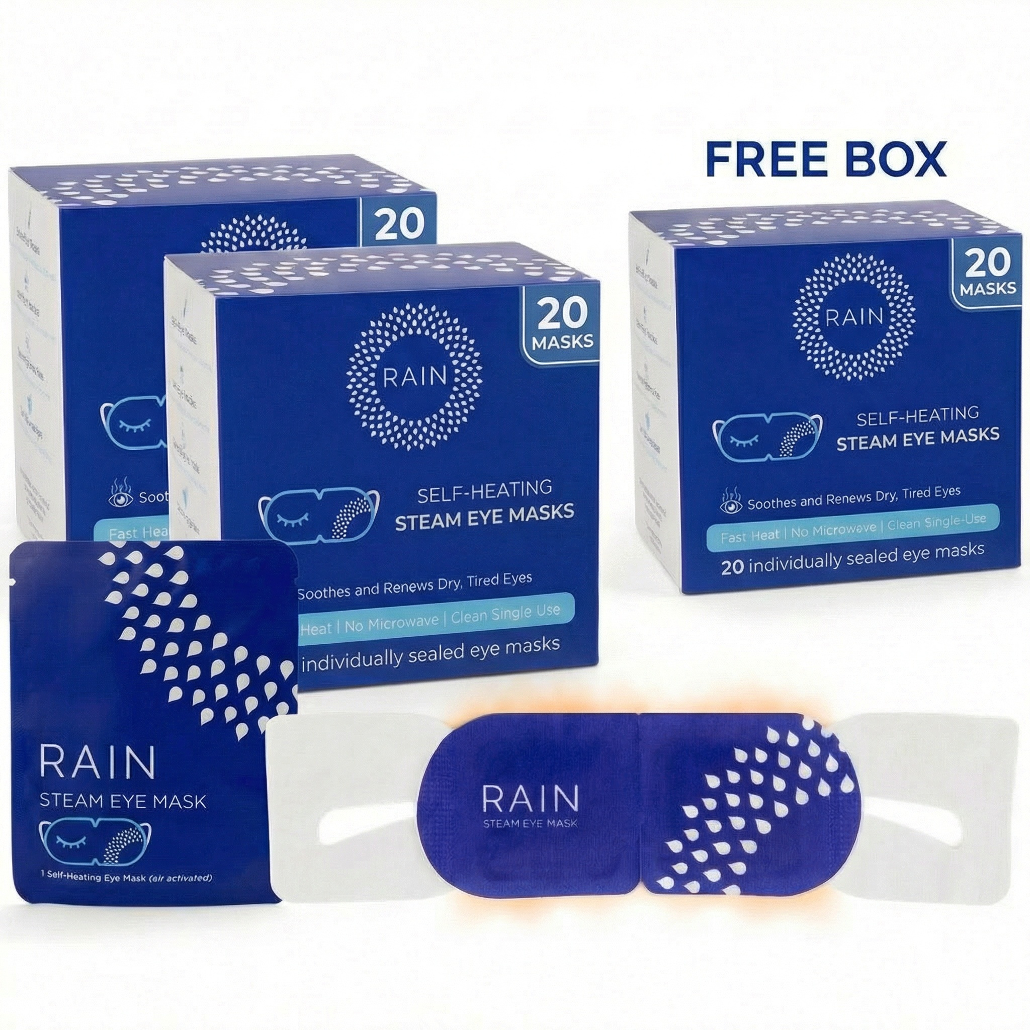 Rain Eye Mask Self-Heating Warm Compress