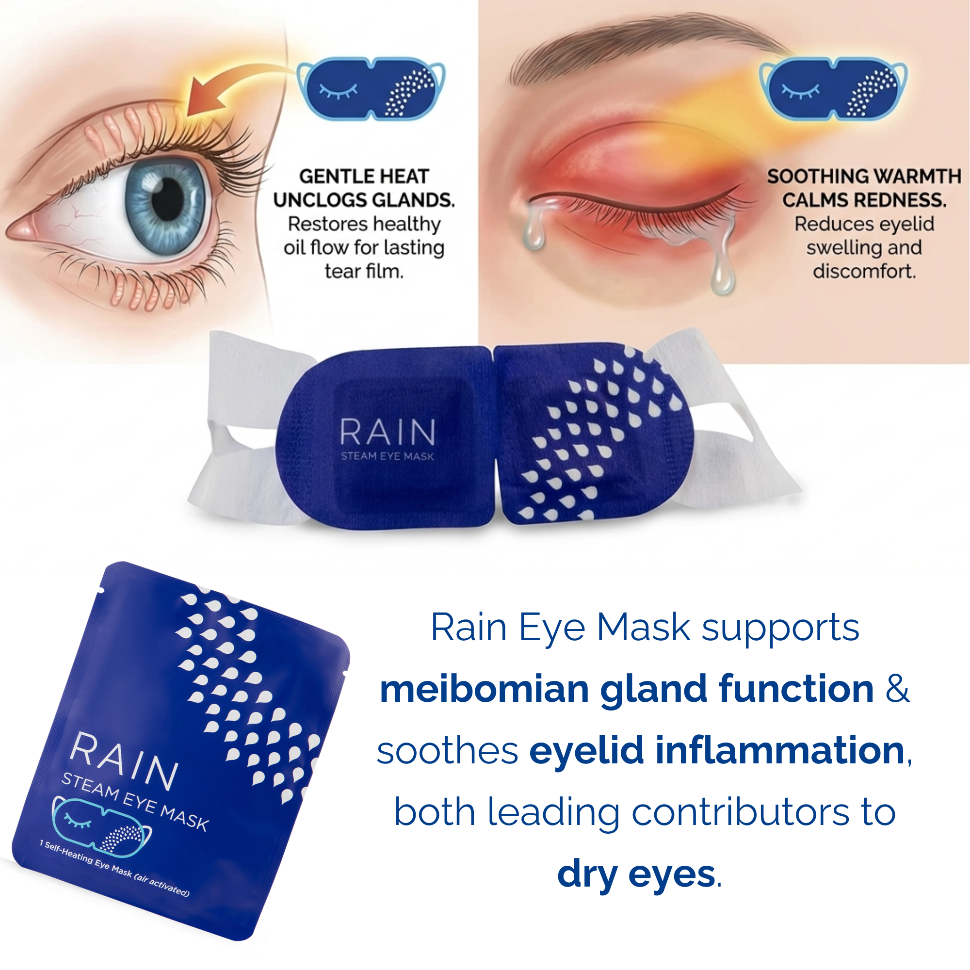 Rain Self-Heating Eye Masks - Buy 1 Get 1 FREE