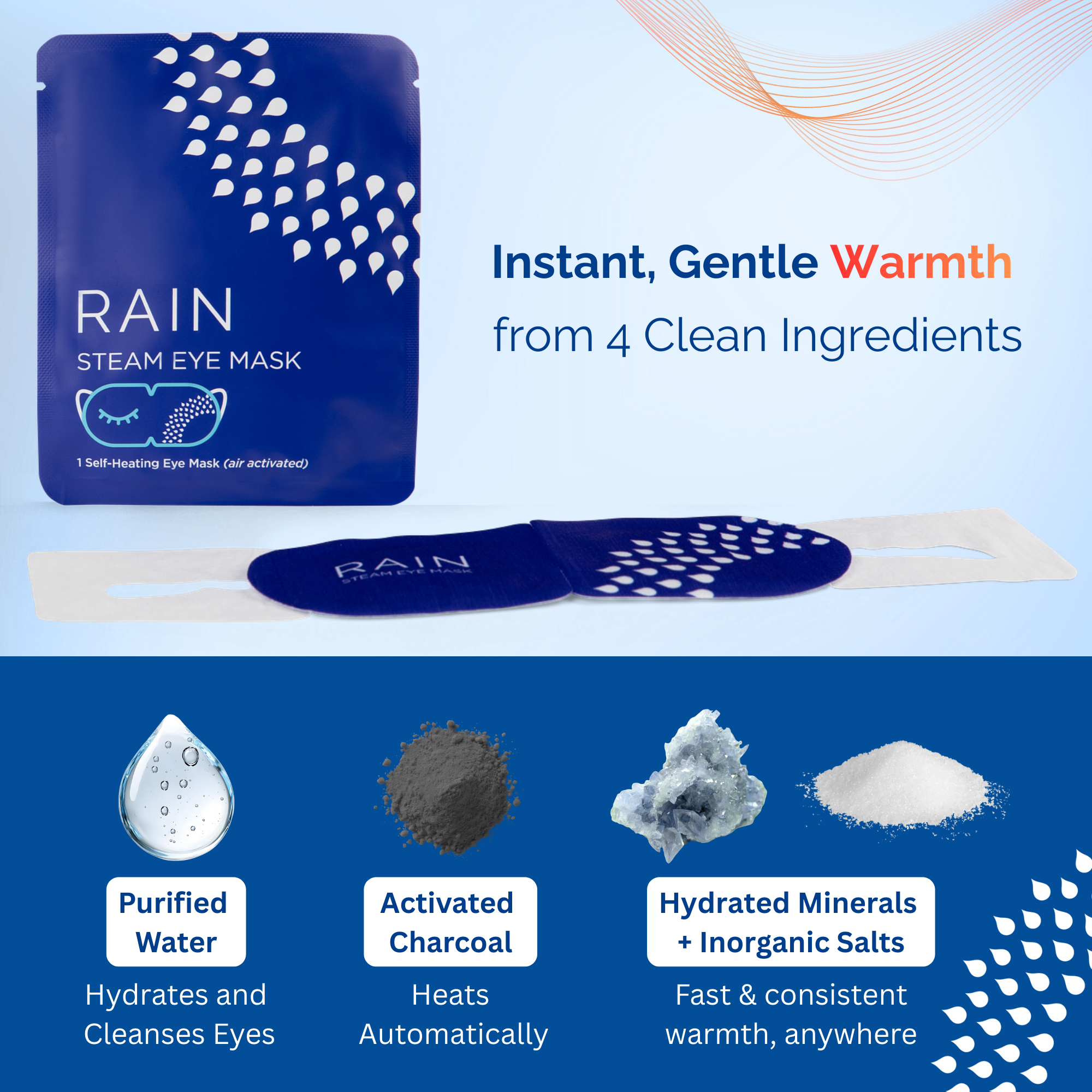 Rain Self-Heating Eye Masks - Buy 1 Get 1 FREE