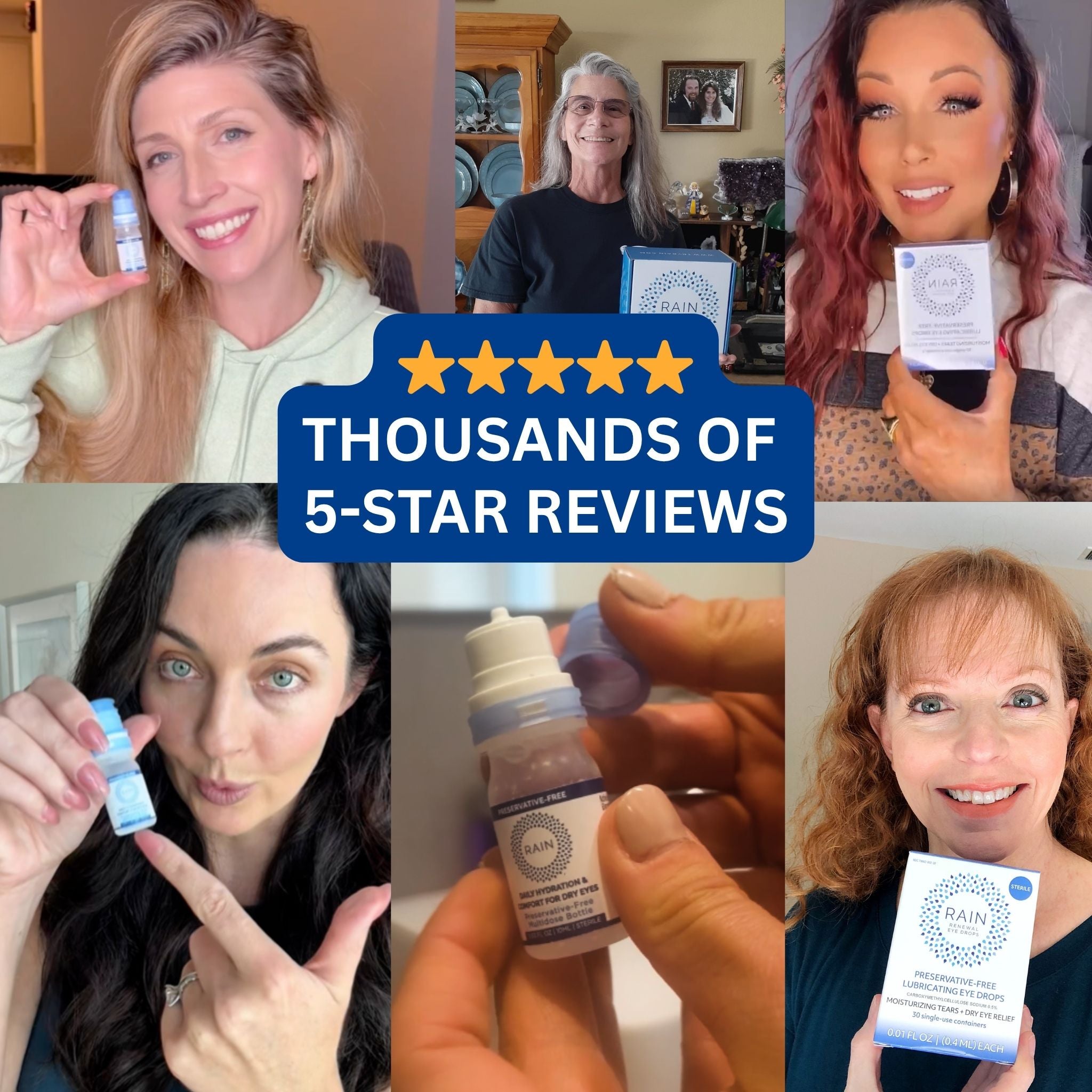 RAIN 3 Pack + 2 FREE Bottles